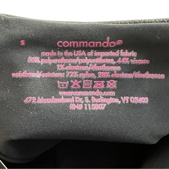 Commando Faux Leather Cropped Flare Leggings Black Size S NEW - Picture 13 of 16